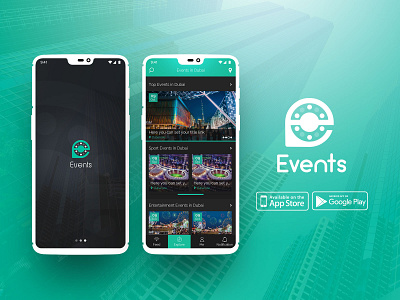 Event App app branding design flat identity illustration ios logo mobile ui ux vector web website