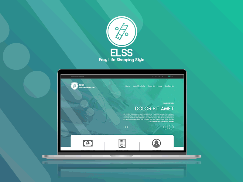 Elss App Landing Page branding clean design flat identity illustration ios logo mobile typography ui ux vector web website