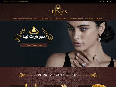 Leena's Jewelry Website Design & Development branding design illustration illustrator lettering logo minimal typography ui ux web website wordpress development