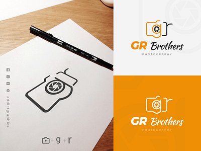 Logo Mark for Freelance Photographers addict graphics addictgraphics app branding design icon illustration logo typography vector