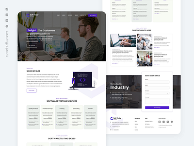 Software Company - Landing Page Exploration addictgraphics branding design flat landing page ui landingpage ui user experience user interface user interface design ux web webdesign website builder website concept website design websites