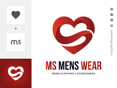 Logo For Men's Clothing addict graphics addictgraphics branding design illustration logo typography ui ux