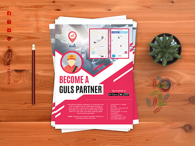 Flyer Design for GulsApp addict graphics addictgraphics branding design flyer flyer design graphic design logo printing design vector