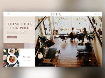 ☕ cafe / restaurant branding cafe design graphic inspiration interface landingpage photoshop restaurant restaurante ui uidesign userexperience userinterface ux uxdesign web webdesign website white