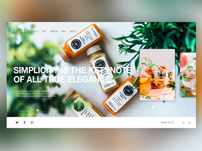 🥤Beverage Manufacturer｜Web Site Design creative design drink graphic graphicdesign green interface juice landingpage petshop photoshop ui uidesigner uitrends userexperience ux ui water web webdesign white