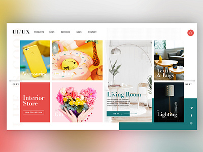 🛋Interior Store ｜Daily Ui Design creative design details gift graphic graphicdesign interface interior landingpage living photoshop rug ui uitrends userexperience ux web webdesign