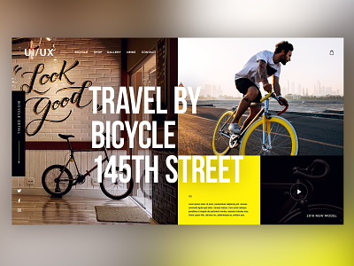🚲Travel by Bicycle ｜Daily Ui Design bicycle bmx creative design details graphic graphicdesign interface landingpage photoshop pistbike travel ui uitrends userexperience ux web webdesign