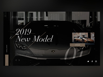 🏎2019 new model Landingpage ｜Daily Ui Design