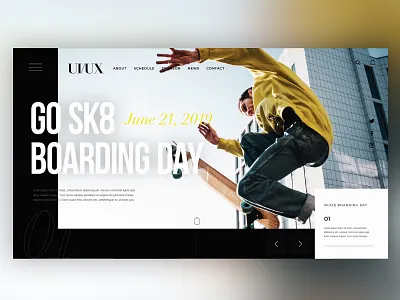 🛹SK8 Landingpage｜Daily Ui Design creative design details graphic graphicdesign interface landingpage longboard photoshop sk8 skateboarding skatelife ui uitrends userexperience ux web webdesign