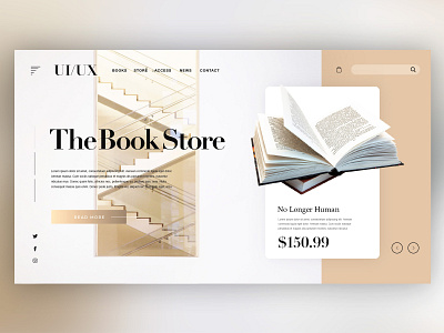📖Book Store Website ｜Daily Ui Design book books bookstore creative design details graphic graphicdesign interface landingpage onlineshop photoshop ui uitrends userexperience ux web webdesign