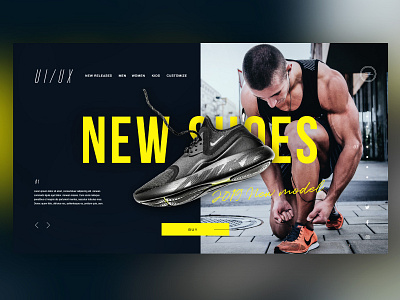 👟Men's New Shoes ｜Daily Ui Design creative design details graphic graphicdesign interface landingpage nike photoshop runningshoes shoes sneakers ui uitrends userexperience ux web webdesign