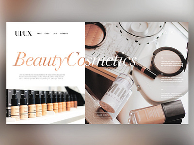 💄BeautyCosmetics ｜Daily Ui Design beauty cosmetics design details fashion creative graphic graphicdesign interface landingpage makup photoshop ui uitrends userexperience ux web webdesign