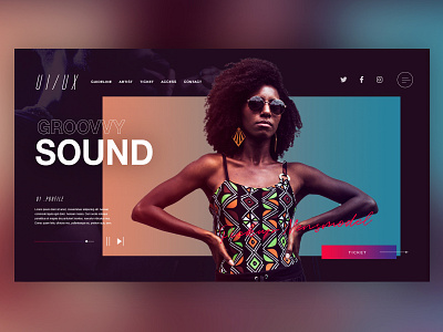 🔈Music Promotion Landing Page ｜Daily Ui Design