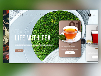 🍵Tea shop ｜Daily Ui Design