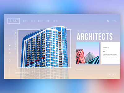 🏢Houseing From Architects ｜Daily Ui Design architects architecture building creative design details graphic graphicdesign houseing interface landingpage photoshop ui uitrends userexperience ux web webdesign
