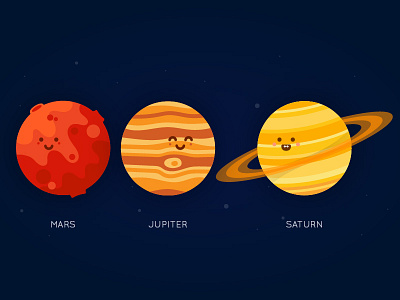 Planet Series - Mars, Jupiter, Saturn