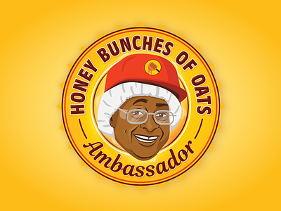 Honey Bunches of Oats Lady branding cereal illustration logo portrait portrait illustration vector