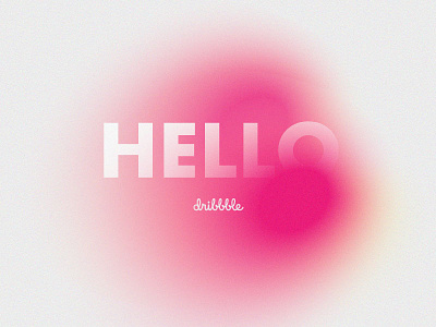 Hello Dribbble debut first shot