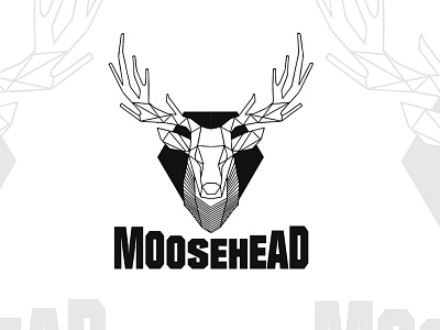 Moosehead Logo deer illustration logo logo design