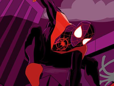 Milesmorales - Into the SpiderVerse cartoon character illustration intothespiderverse marvel spiderman spiderverse