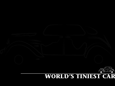 World's Tiniest Car car design illustration illustrator minuscle tiny tinytech toyota vehicle worldrecord