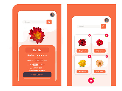 UI Design 2d design app app design design flower illustration graphic graphic design graphics illustrator mobile app mobile app design mobile ui motion graphic photoshop ui ui ux