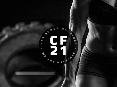 CF21 branding cf21 crossfit design fitness logo marca tshirt