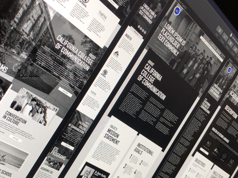 Wireframe - California College of Communication website design gustavo interface responsive design site sketch ui uiux ux web web design website wireframe wireframe design