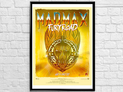 Mad Max Fury Road movie poster design drawing illustration ink art logo madmax movieposter photoshop vector