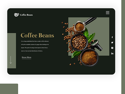 Coffee Shop Website brand brand identity branding illustration illustrator photoshop ui ux website