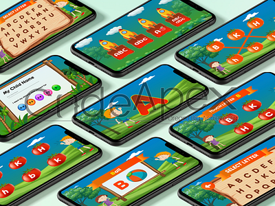 Kids learning app app design design icon illustrator mobile ui photoshop typography ui ux vector