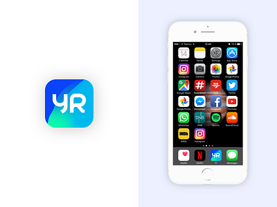 Yr App Redesign: Icon app branding gradient icon product design ui weather