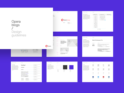 Opera Blogs Redesign: Design Guidelines