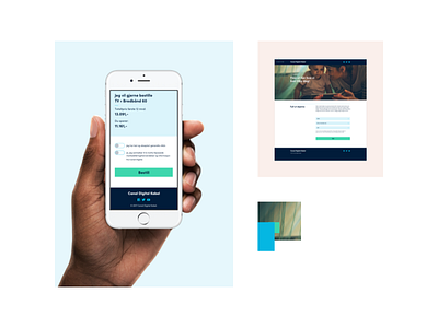 Canal Digital Kabel. Visuals blue design elements desktop digital design hero mobile uiux web design