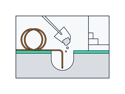 Steg 4. Fyll Grøft broadband ikea style illustration instruction line art simple