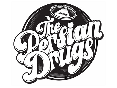 The Persian Drugs branding illustration logo shirt design vector