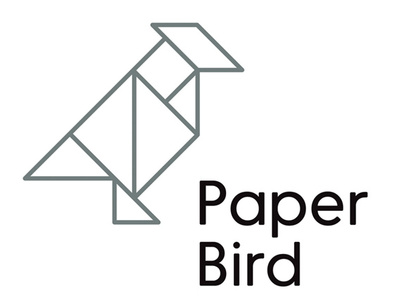 Paper Bird branding illustration logo restaurant vector