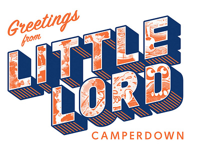 Little Lord illustration shirt design typography