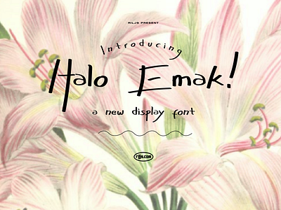 Halo Emak! - Free Font branding casual elegant fashion free free font freebie freebies handwriting handwritten logo luxury natural new font script style stylish