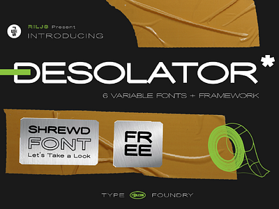 Desolator - Font Family (FREE FONT)