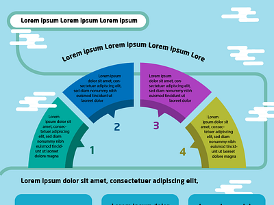 Infographic Rounded Step design illustration indonesia indonesia designer infographic