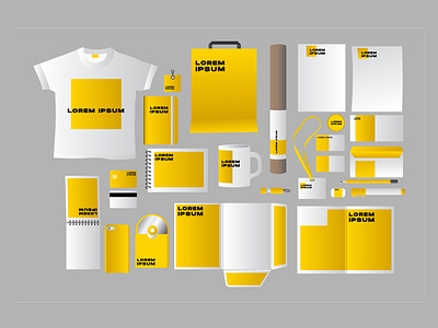 Business statonary kit yellow design illustration indonesia indonesia designer infographic landing page makassar poster sultan hasanuddin typography ui web design website