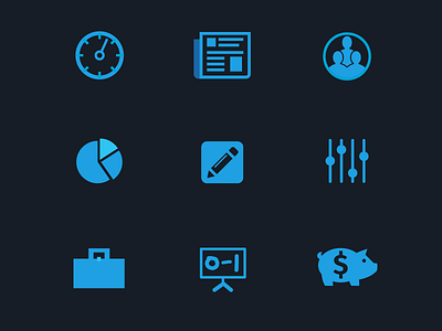 Financial App Icons design icons illustrator ui