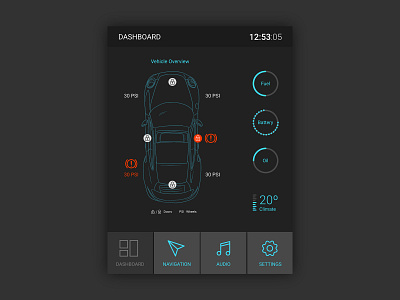 Car_Interface _ DailyUI _ 34