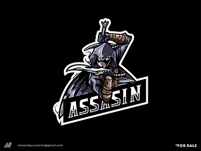 Logo Assasin/ Illustration/ Mascot *For Sale assasin brand brand identity branding design esports fighter graphic design graphic designer illustration logo design mascot samurai vector