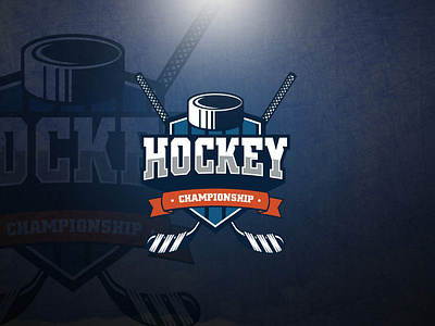 HOCKEY CHAMPIONSHIP badge brand identity branding championship esports hockey illustration logo mascot vector