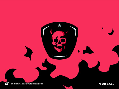 SKULL brand identity branding design esports fire graphic design illustration logo mascot skull sport