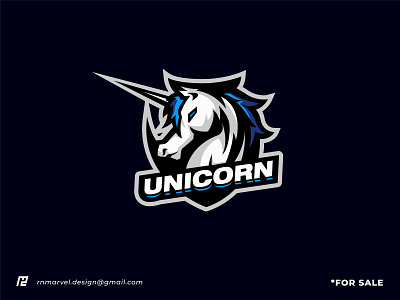 Logo Unicorn/ Illustration/ Mascot brand brand identity branding design esport esports graphic design horse illustration logo mascot sports steed unicorn vector
