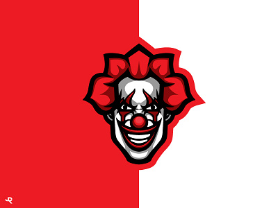 Logo Clown/ Illustration/ Mascot brand brand identity e sports graphic design graphic designer illustration logo design logo maker mascot mascot logo sports vector