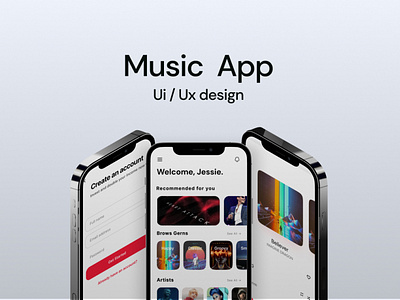 Music Player Mobile App appdesign creative design graphic design mp3 music musicapp musicplayer musics musicstudio playlist singer song studio ui uiux uiuxdesign